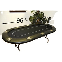 Table de poker moderne de luxe personnalisable pliable et portable meilleure qualité roulette ovale de casino personnalisée directement vendue