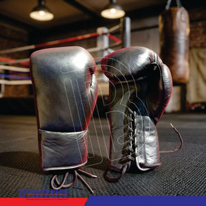 ถุงมือฝึกซ้อมมวย Brand Plus Professional Boxing รุ่นน้ำหนักเบา แบบผูกเชือก ดีไซน์สั่งทำได้ หนังแท้ สำหรับผู้ใหญ่ ไทย - Product Image 2