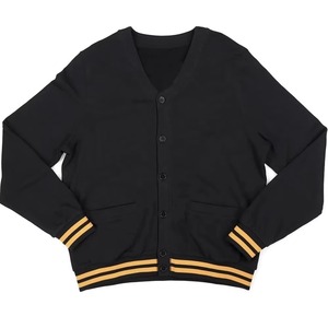 Nouveaux cardigans d'hiver en tricot épais à col en V surdimensionnés pour hommes, avec poches, en acrylique, à double boutonnage, brodés - Product Image 4