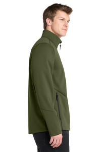 Chaqueta Softshell Personalizada para Hombre con Cuello Alto, Casual para Exteriores, Cierre Completo, Resistente al Viento, Bolsillos Utilitarios, Ligera - Product Image 3