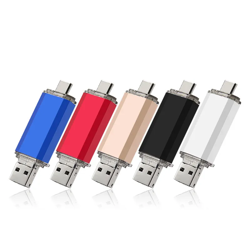 Clés USB en gros bon marché Clés USB Type C 128 Go 64 Go 32 Go 16 Go 8 Go 4 Go Clé USB avec logo Clés USB en métal