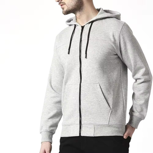 ผู้ผลิตเสื้อฮู้ดดี้ OEM ผ้าฝ้าย 100% เฟรนช์เทอร์รี่ เสื้อฮู้ดดี้ผู้ชาย พิมพ์โลโก้ 3 มิติ แบบพัฟพริ้นติ้ง ซิปยาวเต็มตัว ราคาสมเหตุสมผล - Product Image 6