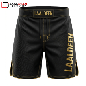 กางเกงขาสั้น MMA รุ่นใหม่ปี 2025 สกรีนโลโก้ตามสั่ง สำหรับฝึกซ้อม คุณภาพดี สำหรับผู้ชาย - Product Image 5