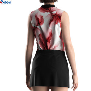 Polo sans manches personnalisé avec logo pour femme, coupe ajustée, respirant, pour un style de vie actif et les tenues quotidiennes - Product Image 6