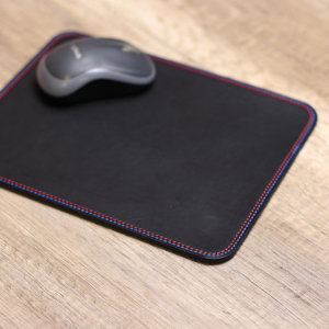 Handmade Real Leather <b>Mouse</b> Pad Anti Slip Suede Base Desk Mat Personalized Executive Writing Pad for Computer LMP-0041 - Product Image 1