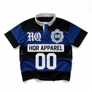 Chemise à manches courtes pour homme, noir et jaune, avec bordure contrastante, motif lettres, logo sur le devant, coupe classique, style streetwear, coton respirant - Product Image 6