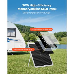 Caricabatterie Solare Intelligente 30W 12V con Regolatore MPPT per Sistemi di Energia Solare, Caricatore a Mantenimento di Carica per Batterie Solari - Product Image 2