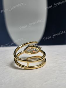 <b>Iced</b> Out Marquise Cut Moissanite Diamond <b>Ring</b> 925 Sterling Silver Luxury Statement <b>Ring</b> For Women Wear - Product Image 3