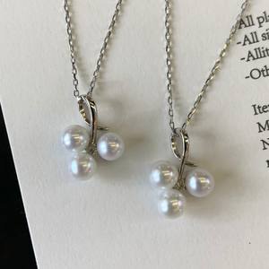 Exquisito Collar de Plata de Ley S925 de M Home con Colgante de Perla de Agua Dulce Natural de 4.5-5mm, Collares con Luz Intensa - Product Image 3