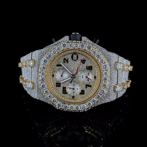 Antique <b>Square</b> Moissanite Quartz <b>Watch</b> Glass Dial Stainless Steel Band Silver Case Luxury Lightweight Eco-Friendly - Product Image 1