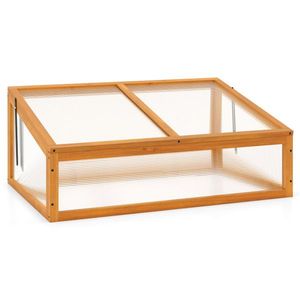 Serra in Legno 37'' x 25FT x 16FT con Tetto Regolabile in Policarbonato, Mini Serra Portatile per Coltivazione - Product Image 3