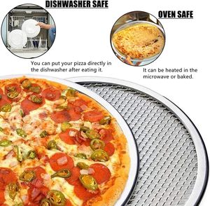 Premium Quality Lightweight Stainless Steel Pizza Net Easy Clean Heat Distribution for BBQ <b>Baking</b> for Restaurant Catering - Product Image 6