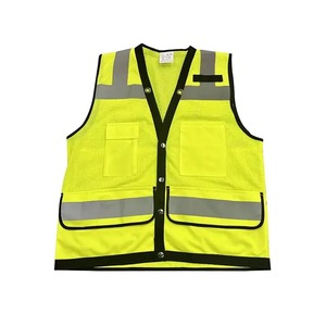 Chaleco de Seguridad Reflectante de Alta Visibilidad, Manga Larga, Impermeable, ANSI Clase 2, EN ISO 20471 Clase 3, Personalizable, Amarillo de Alta Visibilidad - Product Image 6