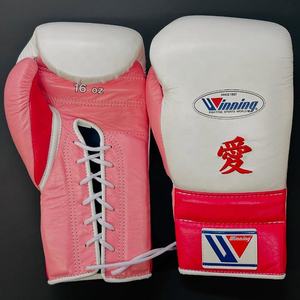 Guantes de Boxeo Bordados Personalizados de Venta Caliente, Hechos con Cuero Genuino, Equipo Profesional para Entrenamiento de Combate - Product Image 6