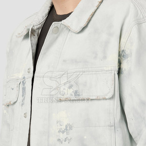 Vestes en jean pour hommes, design personnalisé, best-seller, couleur unie, vêtements décontractés, prix raisonnable, veste d'hiver pour hommes - Product Image 6