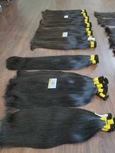 Cabello Virgen sin procesar Fábrica al por mayor Virgen natural 100% Extensión de cabello Remy humano Cutícula alineada Cabello a granel - Product Image 3