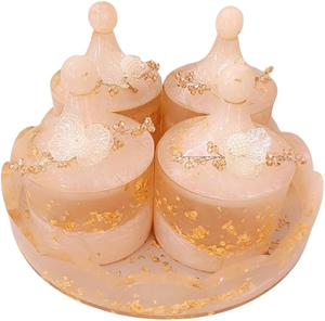 Juego de Frascos de Resina de Lujo para Frutos Secos, Decoración de Mesa de Cocina, 100% Hecho a Mano, Impermeable, Ecológico, Diseño Clásico - Product Image 2