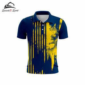 Camisetas de poliéster 100% personalizadas de alta calidad, diseña tu propia camisa, polos con logotipo bordado, polos para uso casual. - Product Image 3