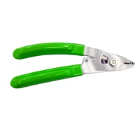Dénudeur de câble de dérivation monomode/multimode de fibre optique en acier inoxydable vert multifonction FTTH durable de haute qualité 12 mois