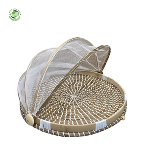 Natural rush mat food <b>cover</b> Kitchenware and <b>table</b> decoration Wholesale eco-friendly Made in Viet Nam - Product Image 5