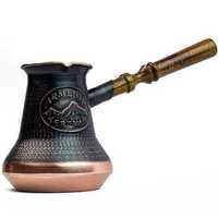 Cafetière turque artisanale en cuivre et laiton, style ottoman, petite bouilloire à café, cafetière traditionnelle authentique pour la maison