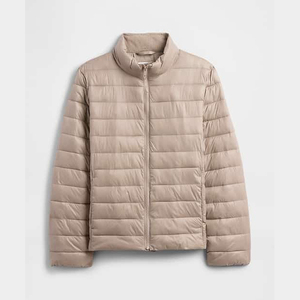 Customized Women's Buuble Puffer Bomber Jacket Breathable Lightweight Nylon Quilted Autumn Coat Slim Fit Knitted - Product Image 6