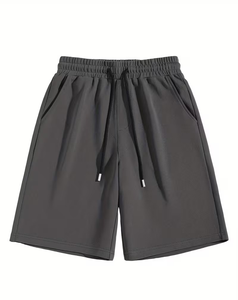 Men's Solid <b>Lace</b> Board Shorts Polyester/Cotton Digital Printed Quick Dry <b>Elastic</b> Waist Casual Swim Trunks Mid Rise Eco-Friendly - Product Image 2
