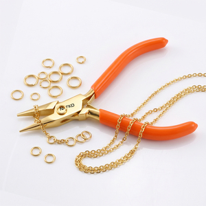 Pince à bec effilé de qualité supérieure pour bijoux, outil de pliage de fil, poignée en PVC, personnalisable avec logo, OEM disponible, outils fournis directement par l'usine - Product Image 5