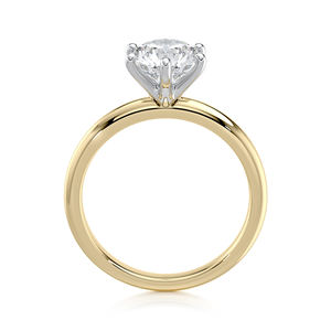 Anillo de Compromiso y Boda con Diamante Cultivado en Laboratorio, 1.50 CT, Oro Sólido de 14K, Chapado en Rodio, Certificado IGI, Corte Brillante, Seis Puntas - Product Image 5