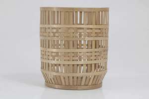 Panier en bambou naturel, organisateur de cuisine, contenants de rangement, boîte à nourriture tissée, organisateurs pour la maison et le jardin, articles décoratifs pour la maison - Product Image 3