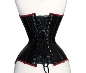 Corset en cuir de luxe sur mesure pour femme, véritable gaine amincissante à lacets, service d'échantillons disponible dans le monde entier, OEM - Product Image 6