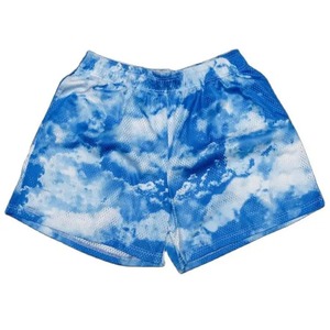 Shorts pour hommes en sublimation tie-dye, 100% polyester, respirants, taille élastique, shorts décontractés - Product Image 1