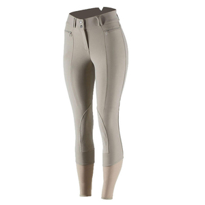 Pantalon d'équitation pour femmes, respirant, léger, extensible dans quatre directions, coupe ajustée, fermeture à cordon, logo brodé - Product Image 1
