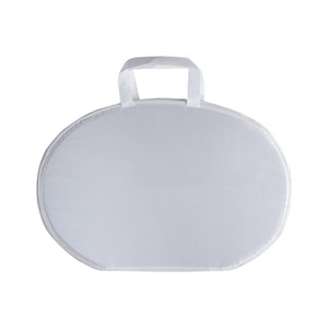 Universal Masonic Regalia Chain Collar Case White Imitation Leather Carry Bag with Handle Custom Embroidery Logo OEM - Product Image 2