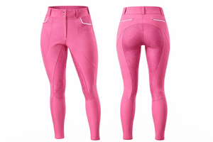 Pantalon d'équitation pour femme, taille haute, extensible, longueur intégrale, avec poches latérales, léger et à séchage rapide - Product Image 6