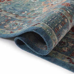 Alfombra Anudada a Mano de Lana y Seda con Base de Látex, Ecológica, Antideslizante, 1 Pieza para Uso Comercial - Product Image 2