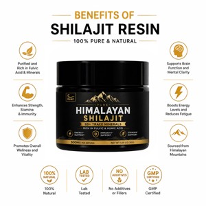 Résine de Shilajit 100% pure et originale, marque privée, provenant de l'Himalaya d'Inde, résine de Shilajit premium 30g pour hommes et femmes - Product Image 4