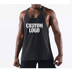 Débardeurs pour hommes en polyester/coton tricoté, grandes tailles, sans manches, pour la gym, le sport, coupe ajustée, décontracté, course à pied, fitness, respirant, couleur unie - Product Image 2