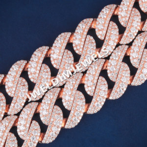 Cadena cubana de plata 925 con diamantes grandes y lujosos, la más vendida, para hombre y mujer, con moissanita D VVS - Product Image 6