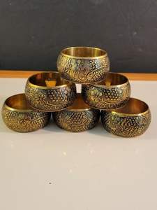 Anillo de servilleta de metal duradero y reutilizable para decoración de mesa de comedor ecológica y organización de ropa de mesa - Product Image 5