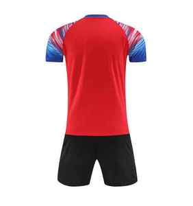 New Custom Soccer Uniform Blue <b>White</b>-black Sublimation Soccer Uniform Full Customize Football Uniform - Product Image 5