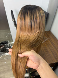 Vente en gros 100% vietnamien brut os droit pour ombre or perruque Super qualité Double dessiné de haute qualité cheveux humains - Product Image 3