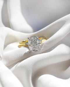 <b>For</b> GIA Certified Natural <b>Cushion</b> Cut Engagement Ring Custom 18K Gold Design IGI Certificate-Bulk Gift Option Trusted Supplier - Product Image 1