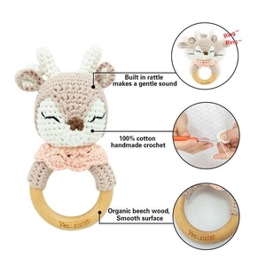 ตุ๊กตายีราฟถักโครเชต์ทำมือจากไหมพรม สำหรับของชำร่วยงานปาร์ตี้และร้านค้าปลีก - Product Image 2