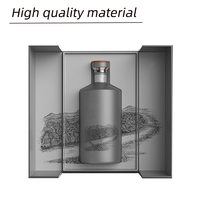 Cajas de Regalo Magnéticas de Cartón Rígido de Doble Puerta de Alta Gama Personalizadas para Bodas, para Whisky y Vino Tinto