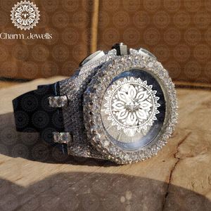 <b>Charm</b> Luxury Men's Watch 40mm Case Analog Mechanical Movement Diamond Encrusted Stainless Steel Band Luminous <b>Glass</b> Dial Auto - Product Image 2