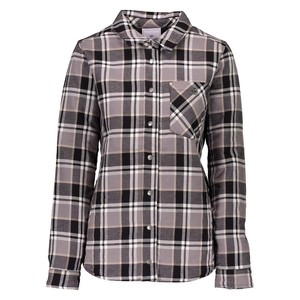 Chemise en flanelle matelassée à carreaux bleus, veste de travail épaisse à carreaux, shacket chaud avec deux poches poitrine, vente en gros - Product Image 5