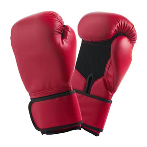 Leather Custom Logo Gym Fitness 12oz 14oz 10oz 16oz Full Finger Heavy Bag Boxing <b>Gloves</b> Lace up Training - Product Image 1