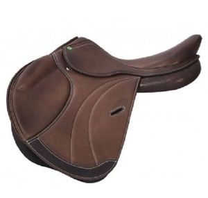 Selle d'équitation anglaise de qualité supérieure en cuir, équipement d'équitation léger, durable et confortable - Product Image 1