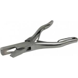 Cisaille à oreilles en V robuste de 6 pouces en acier inoxydable forgé – Réutilisable et réglable pour chèvres, bovins et porcs - Product Image 5